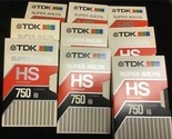 Betamax USED TDK Super Avilyn L-750 Tapes Sold As Blanks 9ct YOU PICK - £17.86 GBP