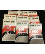 Betamax USED TDK Super Avilyn L-750 Tapes Sold As Blanks 9ct YOU PICK - £17.58 GBP
