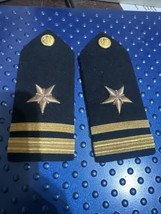 VTG US. NAVY Lieutenant Jr Grade Rank Hard Shoulder Boards - £38.15 GBP