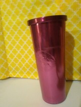 purple metalic Starbucks 24 ounce tumbler 2016 - £18.97 GBP