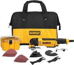 Dewalt Oscillating Tool Kit, Corded, 3-Amp, 29 Pcs. (Dwe315K), Yellow. - £155.85 GBP