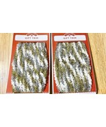 Set Of 2 Christmas Party Sparkling Gift Trim 18 Foot Total - $13.72 CAD