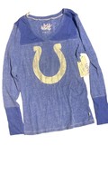 Touch by Alyssa Milano Long Sleeve NFL Colts Women&#39;s Top Size Large - £25.62 GBP