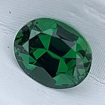 Certified Natural Green Chrome Tourmaline 0.76 Cts Oval Cut Loose Gemstone - £438.63 GBP