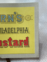 Colburn&#39;s Mustard Philadelphia Colorful Antique 1800s Victorian Trade Card - $29.65
