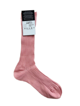 Pantherella Cotton Blend Rib Socks Pink ( S ) - £31.51 GBP