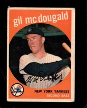 1959 TOPPS #345 GIL MCDOUGALD GOOD+ YANKEES *NY13219 - £2.69 GBP