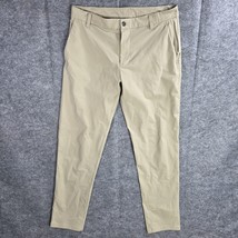 Lululemon Commission Pants Mens 32 Khaki Beige lim Golf Workwear Stretch - $47.02