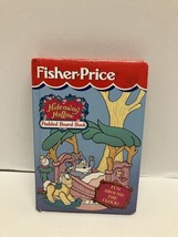 Vtg 1997 Fisher-Price Hideaway Hollow Padded Board Book Bunny fun around clock - £3.89 GBP