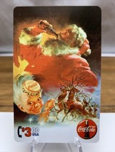 1995 Coca Cola Santa Sprint $3. Phone Card Serial #02396 Collect-A-Card ... - £19.46 GBP