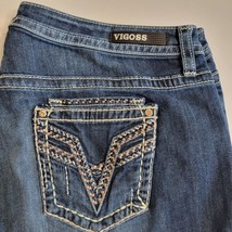 VIGOSS Boot Classic Fit Denim Jeans Women&#39;s Medium Wash Measures 41x29.5 - £15.21 GBP