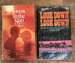 Vtg Lot of 2 ARTHUR MOORE Paperback Books Look Down Lovers in the Sun - £9.78 GBP