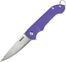 Ontario Knife Company Purple Navigator Folding Pocket Knife Liner Lock - £16.40 GBP