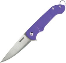 Ontario Knife Company Purple Navigator Folding Pocket Knife Liner Lock - £16.56 GBP