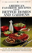 America&#39;s Favorite Recipes from Better Homes &amp; Gardens / 1966 Paperback Cookbook - £1.69 GBP