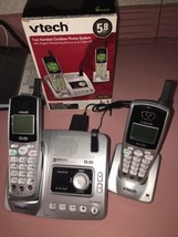 Genuine Vtech (IA5870) 5.8 GHz Digital Answering System &amp; Two Handset Co... - $75.91