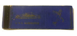 Vintage Matchbook Cover Matchcover US Navy Ship USS Albemarle - £1.48 GBP
