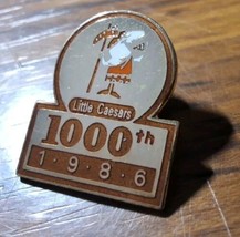 Rare Little Caesars Pizza 1986 Enamel Pin - 1000th Store - £14.05 GBP