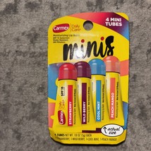 Carmex Daily Care Moisturizing Lip Balm *4pk Mini Tubes* SPF 15 Various ... - $11.01
