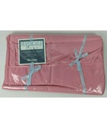 Vintage NIP Wamsutta Supercale Plus Coral Pink Twin Flat Sheet 200tc - £11.46 GBP