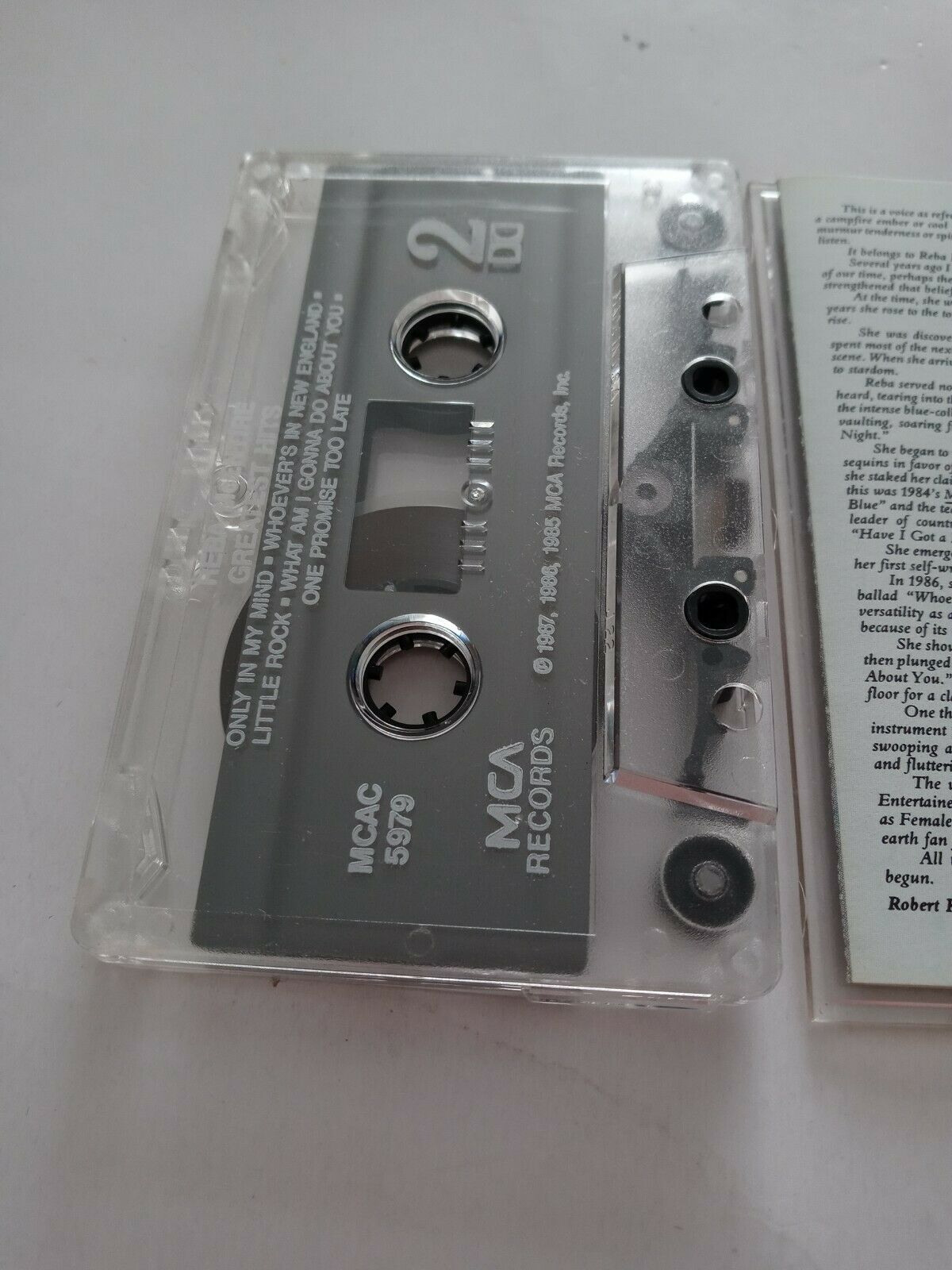 Reba McEntire's Greatest Hits (Cassette 1987, MCA Records) Item image 6