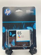 HP Genuine Printer Ink Cartridge 65 Tri-Color 11/2024 - $12.50