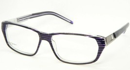 New Orgreen Cooper 54 Stripped Purple On Crystal Eyeglasses Frame 56-14-145mm - $189.09