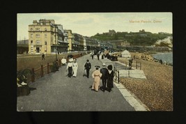 Vintage Postcard UK Marina Parade DOVER Fancy Clothing Valentine&#39;s Serie... - $7.61