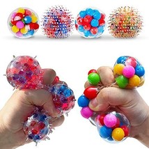 Stress Balls for Kids and Adults 4 squishie Toys Set for Anxiety Autism ADHD - £22.34 GBP