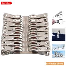Stainless Steel Clothes Pins 32 Pack for Beach Chairs Towels and Garden ... - $21.73