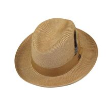 Men Bruno Capelo Summer Spring Soft Straw Style Hat Godfather GF211 Tan image 2
