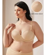 Wingslove Full Figure Strapless Underwire Multiway Contour Bra Nude 40B - $430.07 MXN