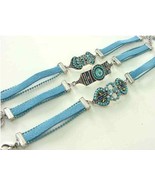 Turquoise Bracelets Lot Of 3 Assorted  Free Shipping Fashion Jewelery blue - $14.84