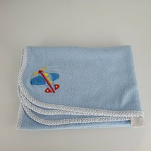 Koala Baby Blue Plane Baby Blanket Security Lovey Blanket fleece - $27.22