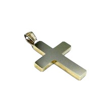 Understated Faith 14k Yellow Gold Minimalist Hollow Cross Pendant - £297.52 GBP