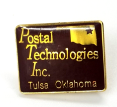 VTG Lockheed Martin Postal Technologies Inc Tulsa Oklahoma Enamel Pin Advertise - £14.18 GBP