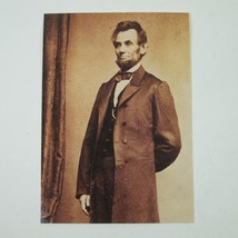 Postcard Abraham Lincoln Matthew Brady Solitary Pine Pose Museum Vintage... - £7.85 GBP