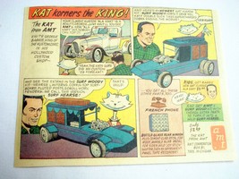 1965 AMT Models Color Ad Ala Cart &amp; Surf Woody with George Barris and  The Kat - £6.26 GBP