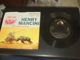 Theme From Hatari! / Your Father&#39;s Feathers by Henry Mancini 45 Record - £7.11 GBP