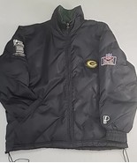 Pro Player Vintage Greenbay Packers Size L Down Fill NFL Football Puffer... - £73.86 GBP