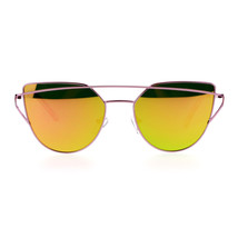 Retro Moderno Plano Lente Espejo Gafas de Sol Mujer de Diseño UV 400 - £10.28 GBP