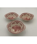 Johnson Brothers Old Britain Castles Pink  Lugged Cereal/soup  Bowl 3 Of... - $565.39 MXN
