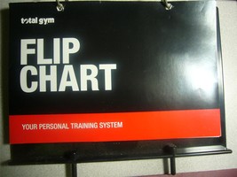 Total Gym Exercise Flip Chart with Tower Holder Insert - £19.65 GBP