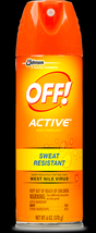 15% DEET OFF! Active Insect REPELLent 6 oz aerosol OFF mosquito Bug tick chigger - £15.20 GBP