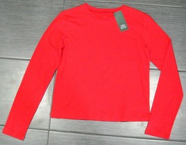 Wild Fable Women&#39;s Fitted Red Long Sleeve T-Shirt Size Small S NWT NEW - £11.96 GBP