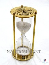 NauticalMart Brass Calendar Sand Timer In White - £66.61 GBP