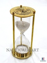 NauticalMart Brass Calendar Sand Timer In White - $85.00