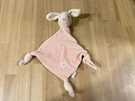 MiYim Simply Organic Bunny Lovey Lovie Security Blanket Knotted Corners Pink - £48.12 GBP