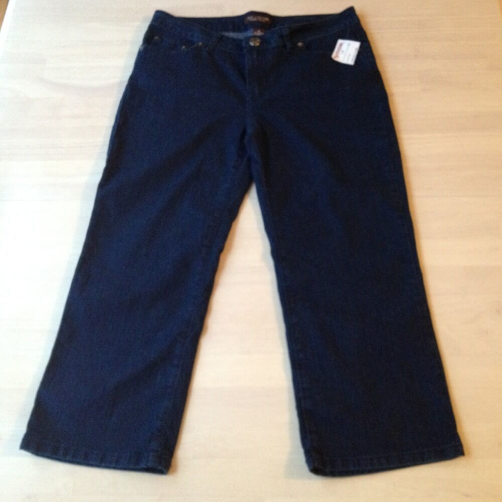 The Limited Women's Jeans Original Dark Wash Stretch Capris Size 6 x 21 NEW