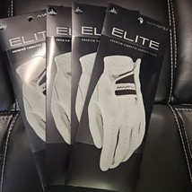 NEW Maxfli Mens LEFT LARGE CADET Elite Golf Gloves 4 pk PREMIUM LEATHER ... - $27.67